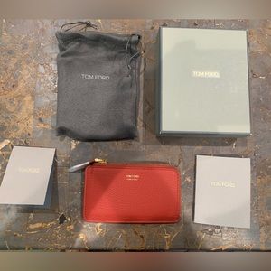 Tom Ford Card Holder w/Zip pouch - Unused